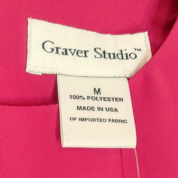 Susan Graver QVC Red Short Sleeve Blouse Size M - Picture 5 of 6